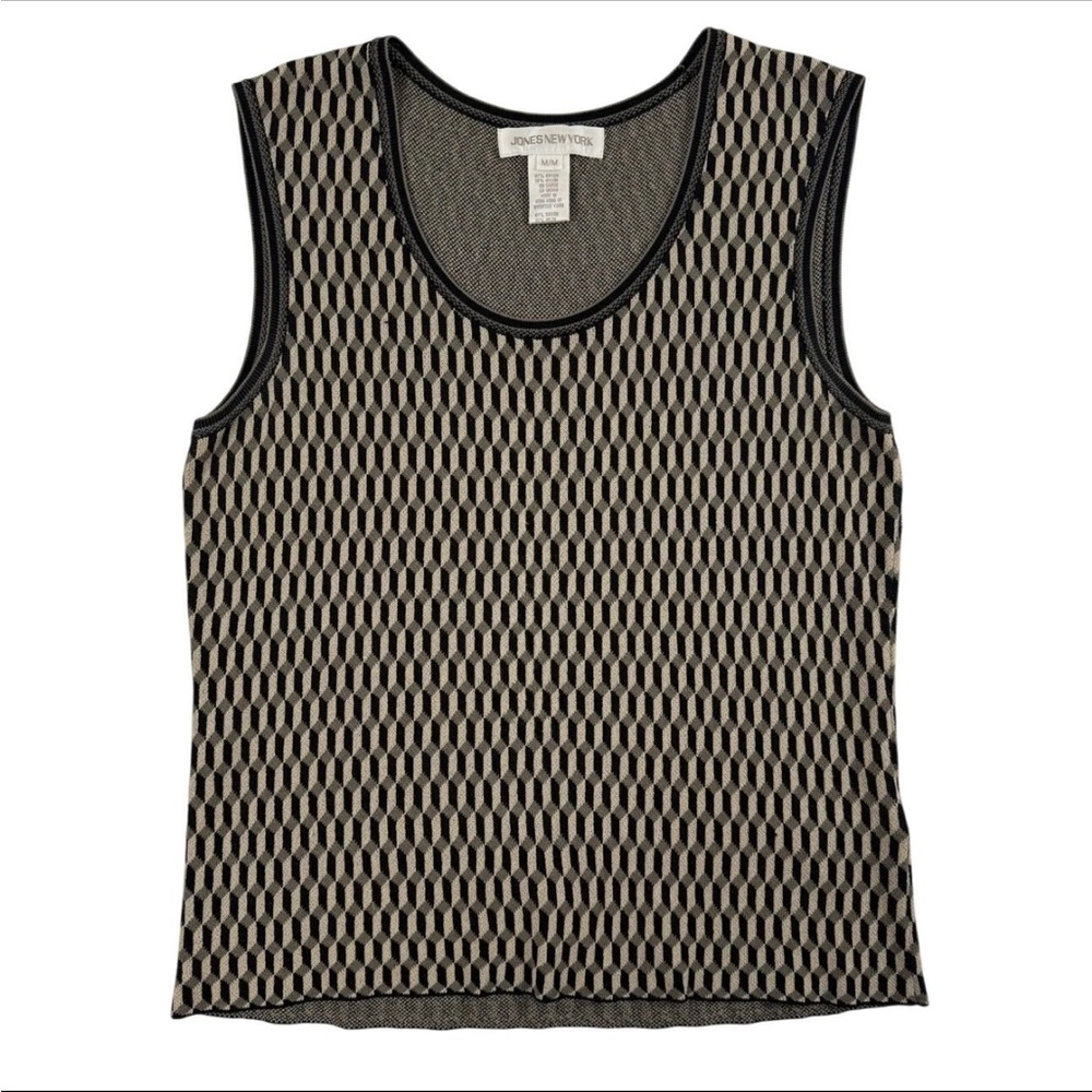 Vintage Jones New York Knit Black Tank Top